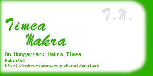timea makra business card